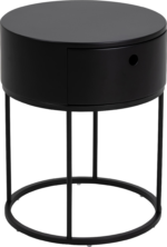 Natbord Signature Belenya sort MDF sengebord med skuffe 40Ã40Ã51 cm